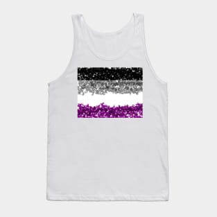 Asexual Flag Crosshatch Design Tank Top